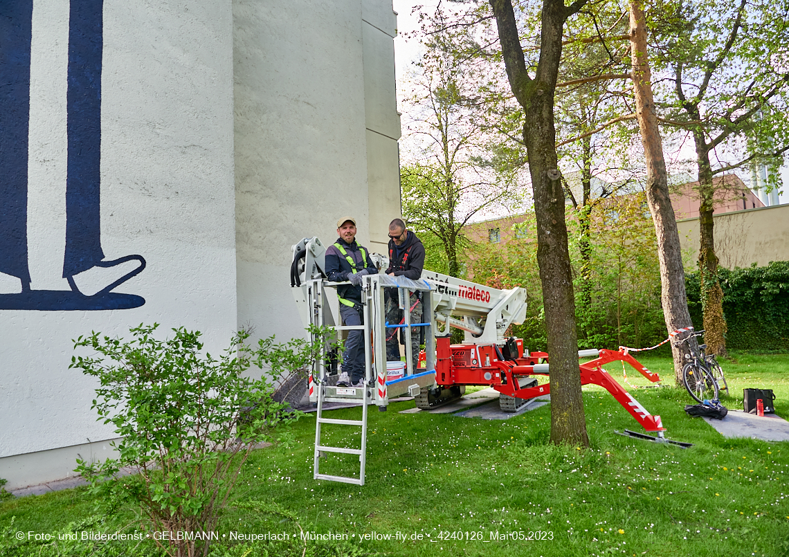 05.05.2023 - Graffiti am Karl-Marx-Ring 75 in Neuperlach